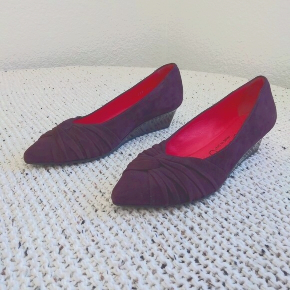 Suede  wedges Pas de Rouge - Picture 2 of 5